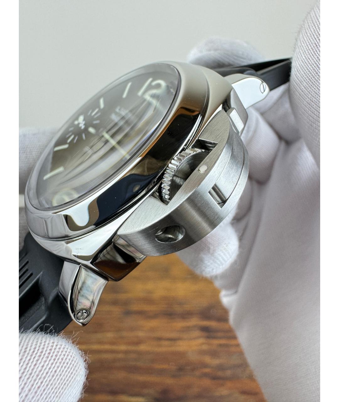 PANERAI Черные стальные часы, фото 4