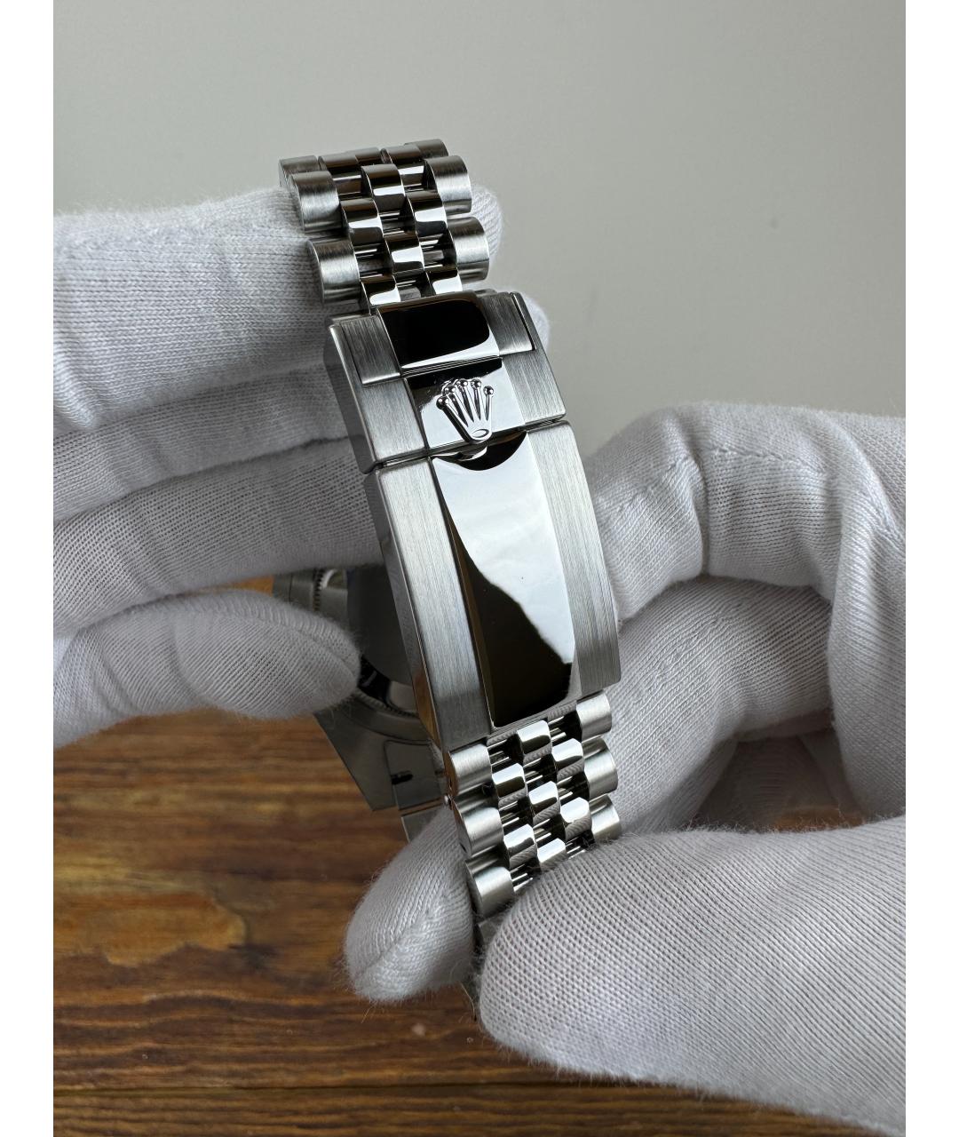 ROLEX Черные стальные часы, фото 8