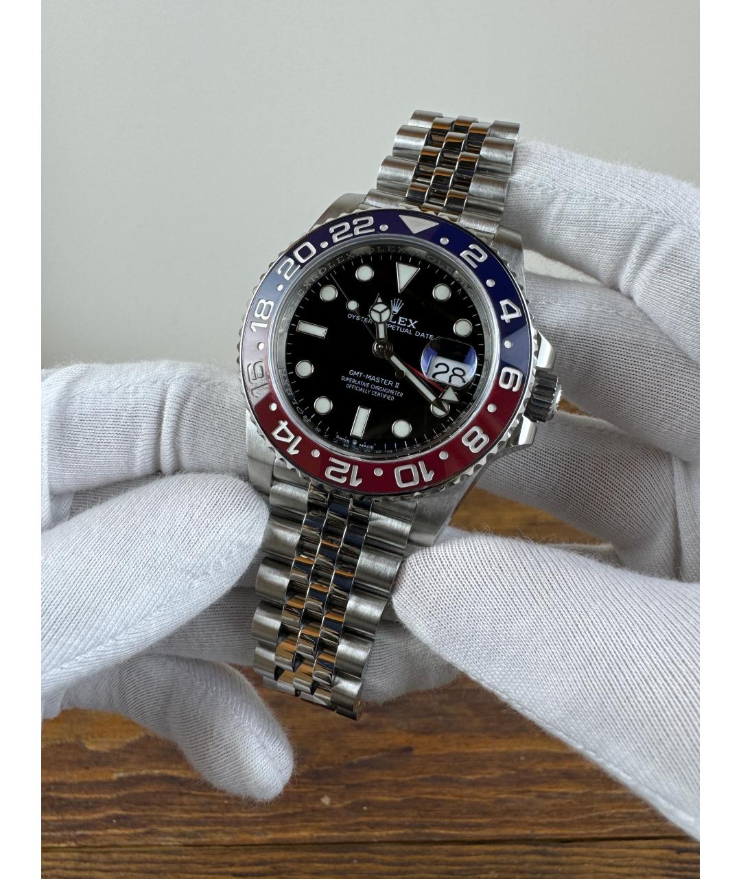 ROLEX Черные стальные часы, фото 2