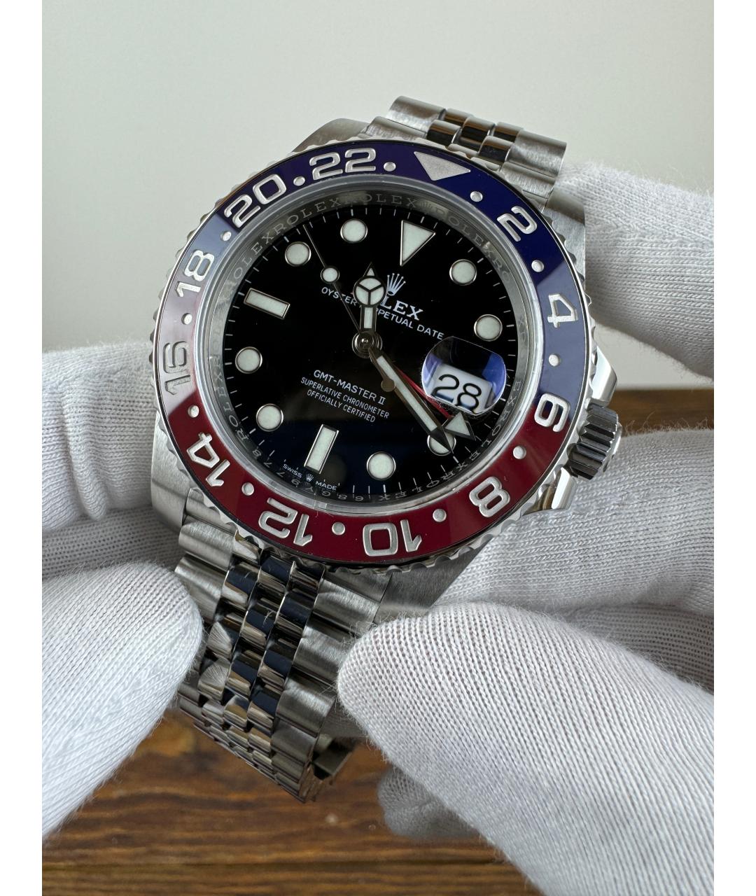 ROLEX Черные стальные часы, фото 3