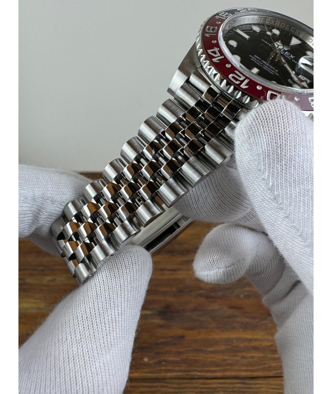 ROLEX Черные стальные часы, фото 6