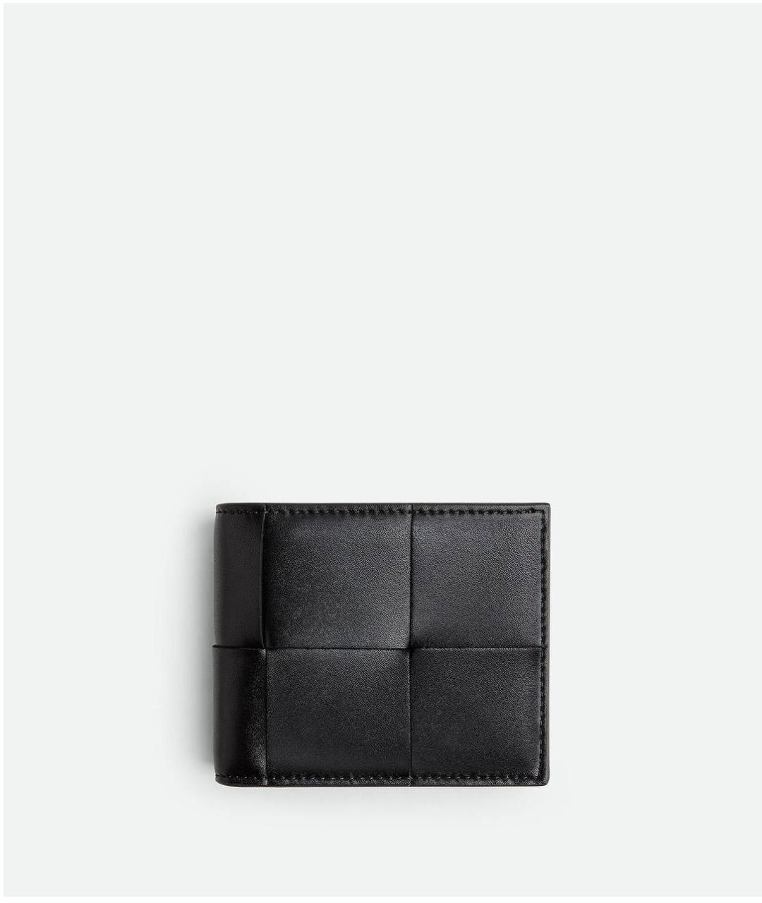 BOTTEGA VENETA Черный кожаный кошелек, фото 3
