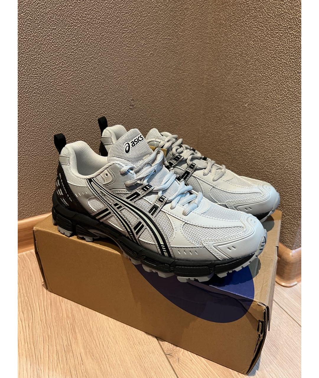 ASICS Серые текстильные низкие кроссовки / кеды, фото 2