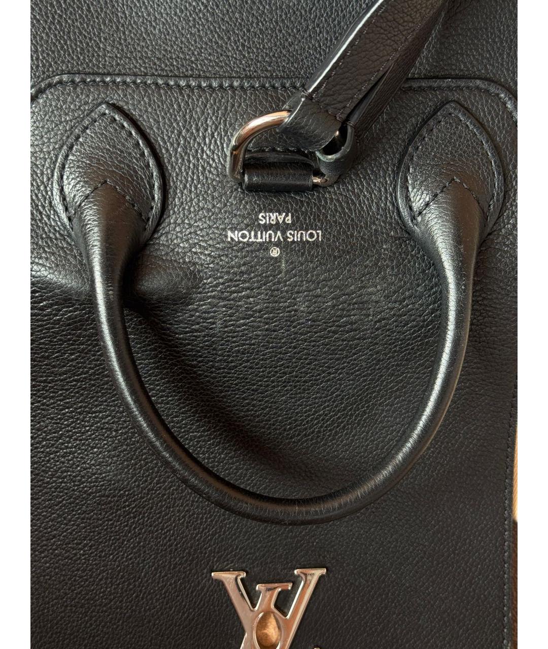 LOUIS VUITTON Черный кожаный рюкзак, фото 6