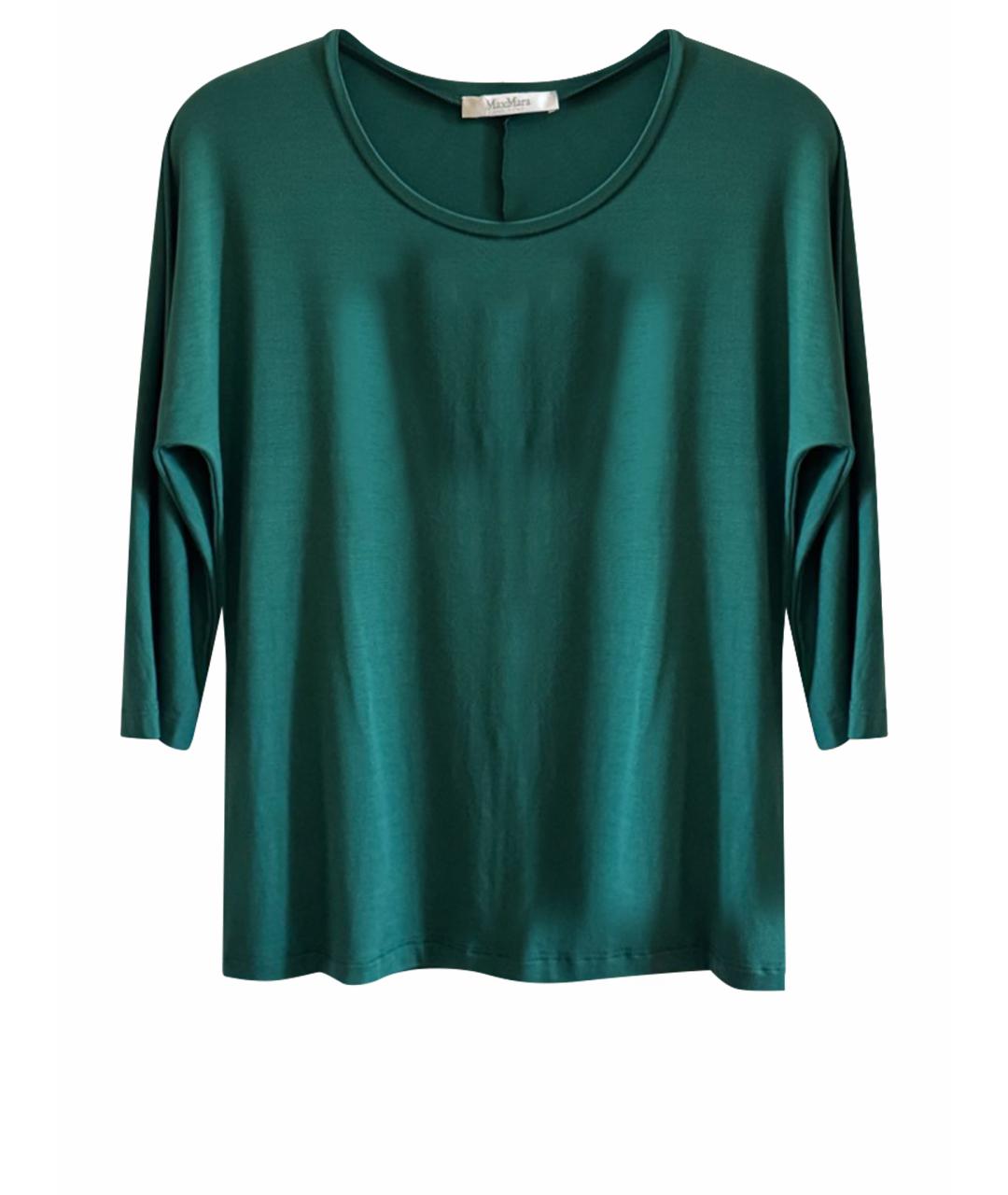 MAX MARA Зеленая вискозная блузы, фото 1