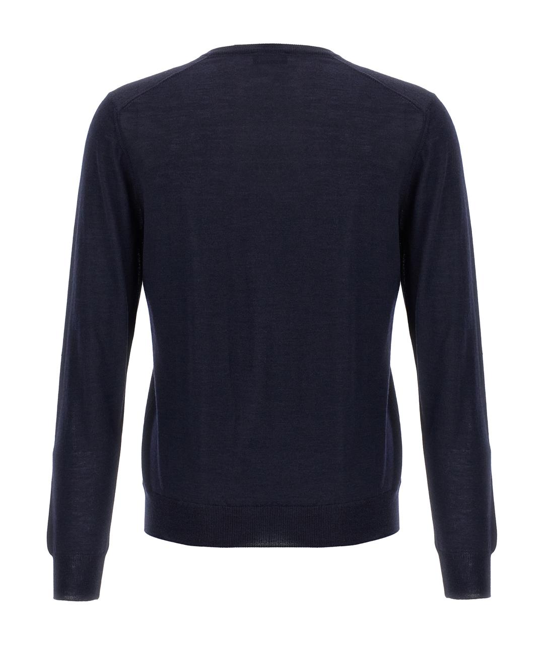 BARBA Синий шерстяной джемпер / свитер, фото 2