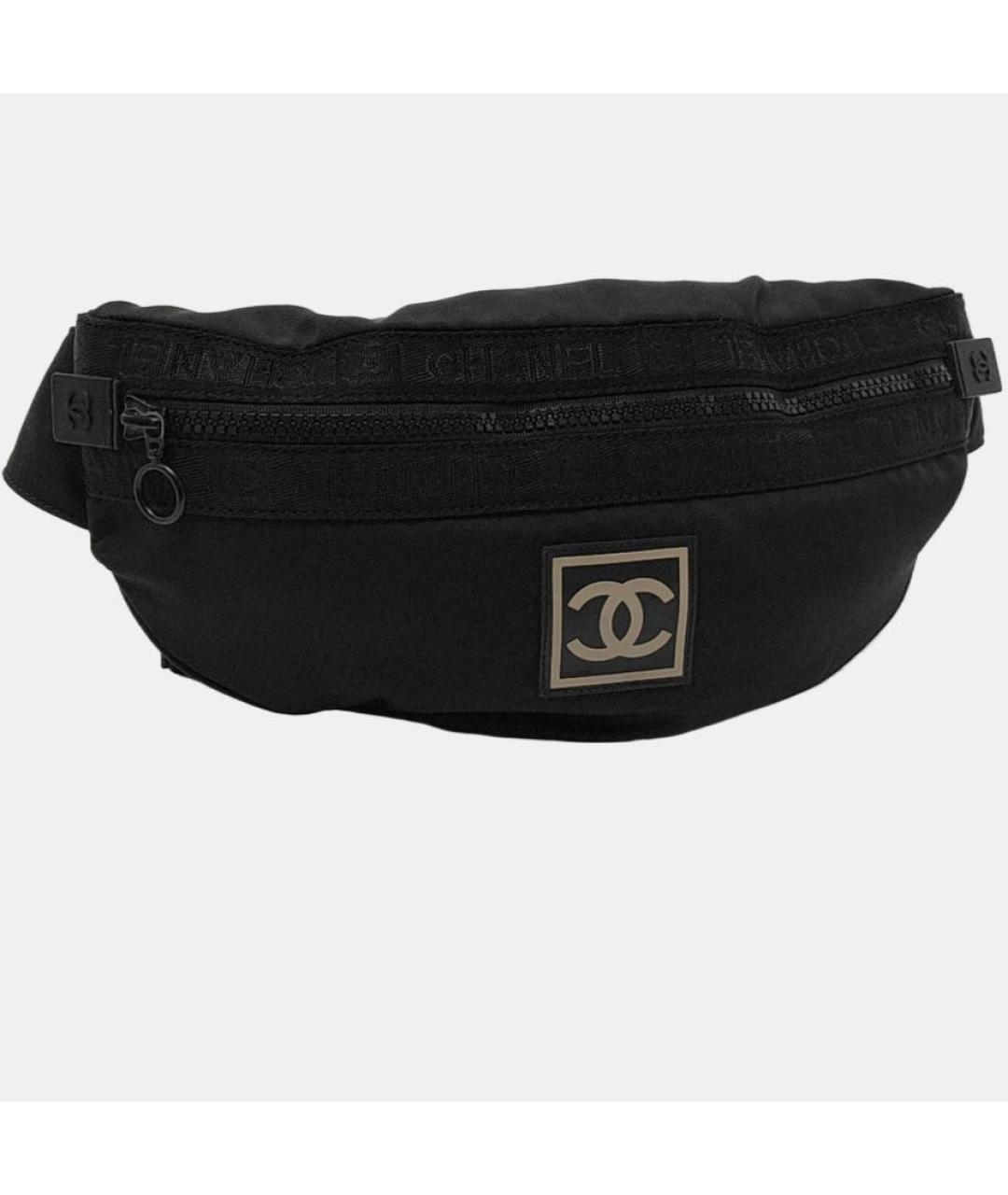 CHANEL Черная поясная сумка, фото 4