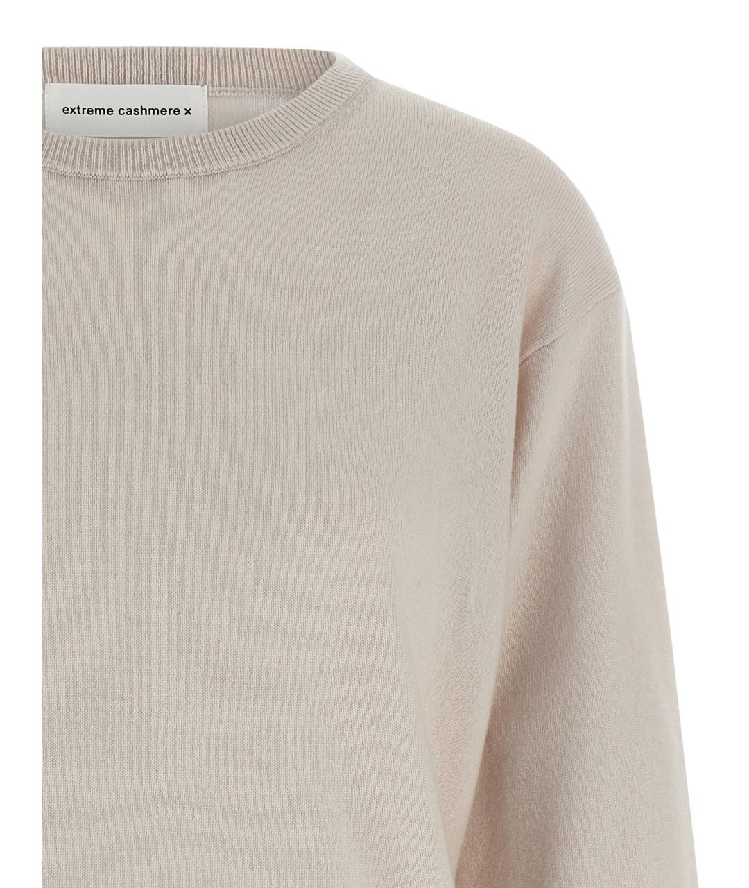 EXTREME CASHMERE Бежевый кашемировый джемпер / свитер, фото 3