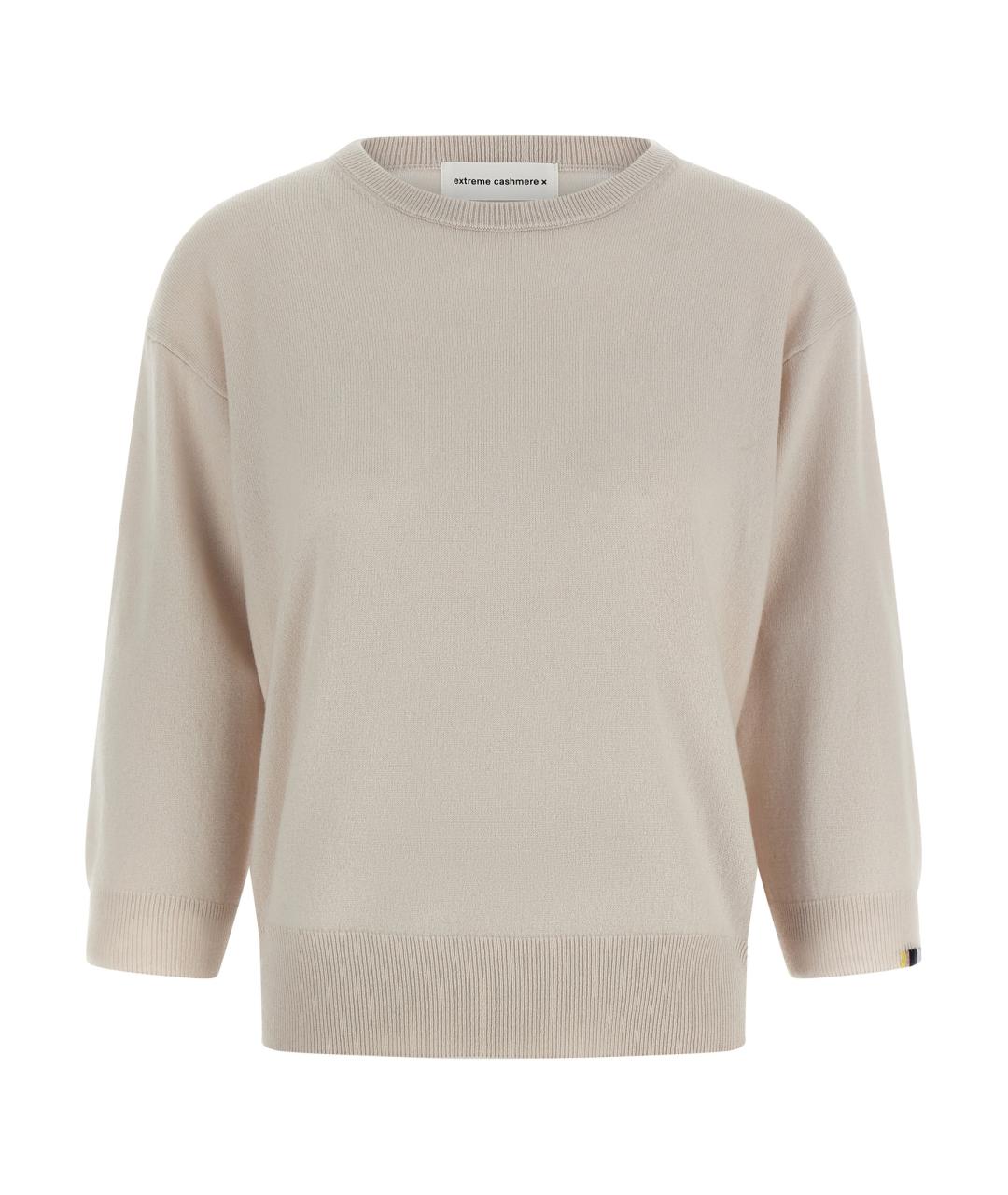 EXTREME CASHMERE Бежевый кашемировый джемпер / свитер, фото 1
