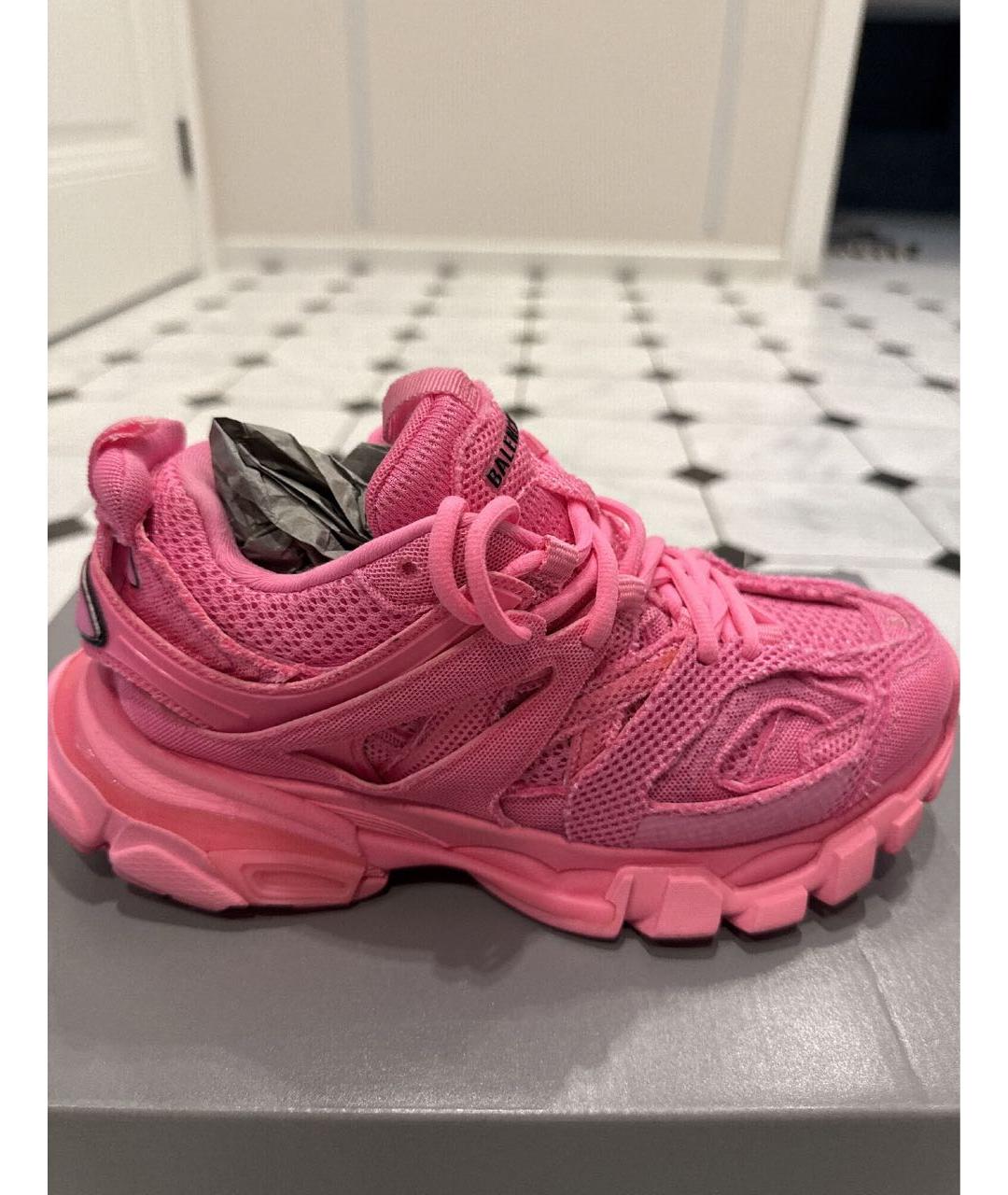BALENCIAGA Фуксия текстильные кроссовки, фото 7