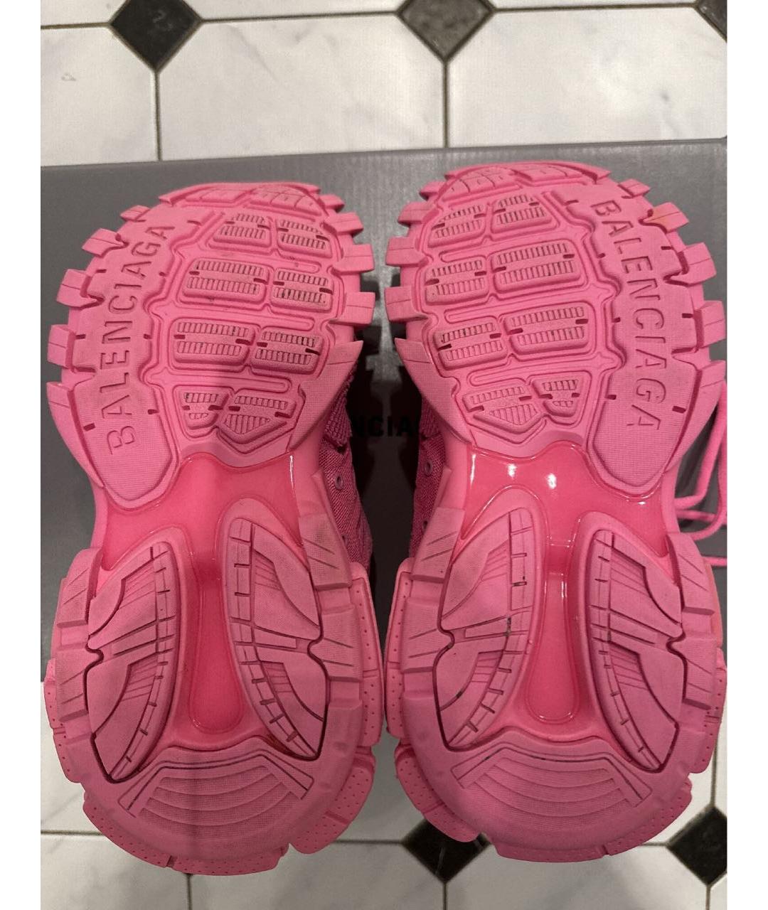 BALENCIAGA Фуксия текстильные кроссовки, фото 5