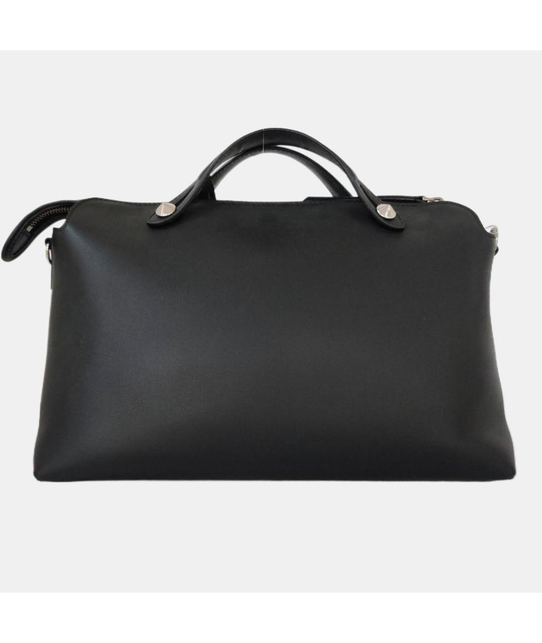 FENDI Черная кожаная сумка через плечо, фото 4