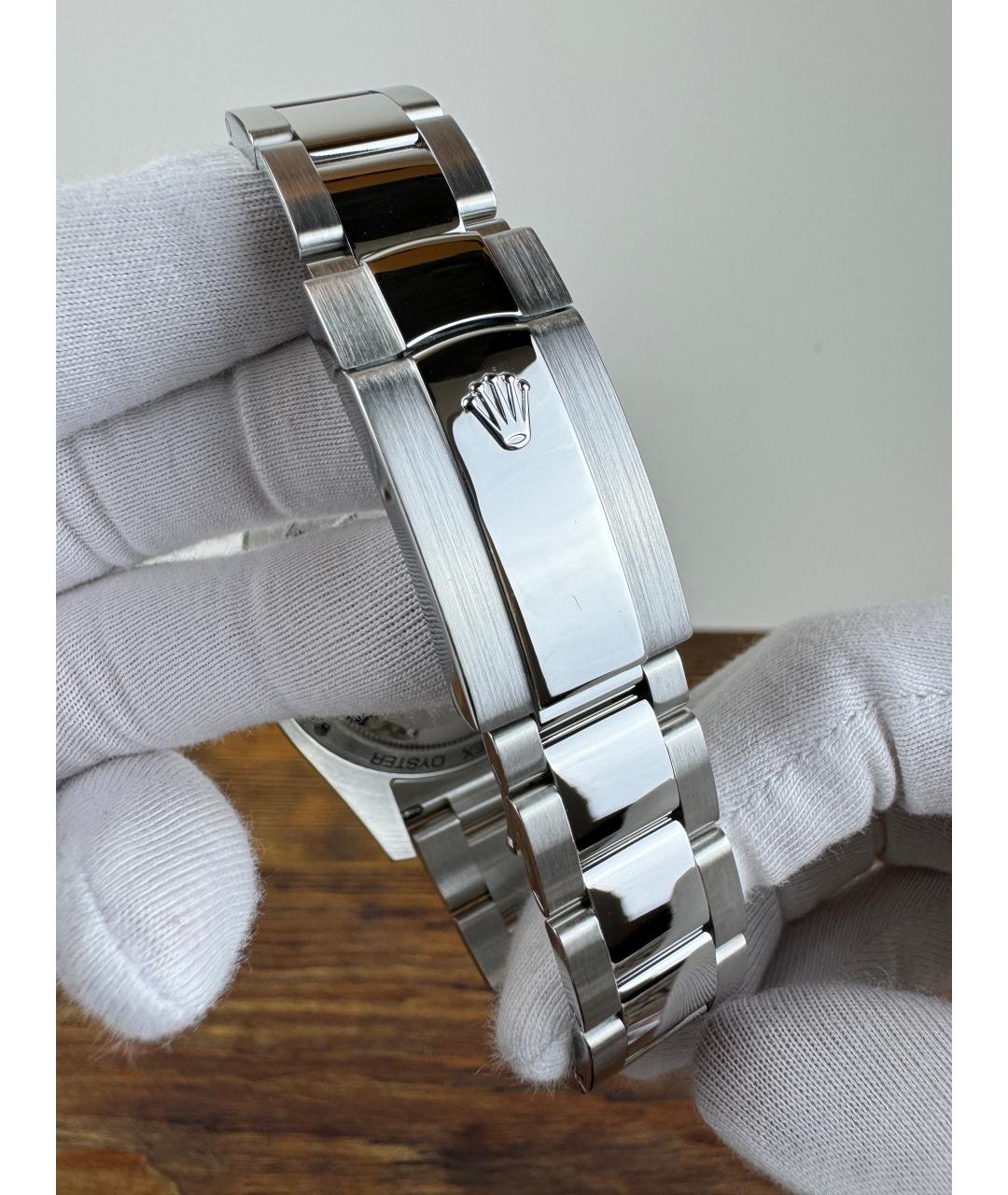 ROLEX Синие стальные часы, фото 8