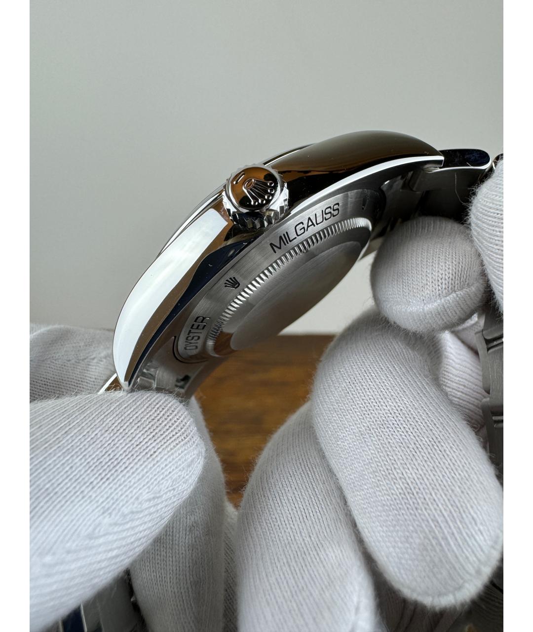 ROLEX Синие стальные часы, фото 4