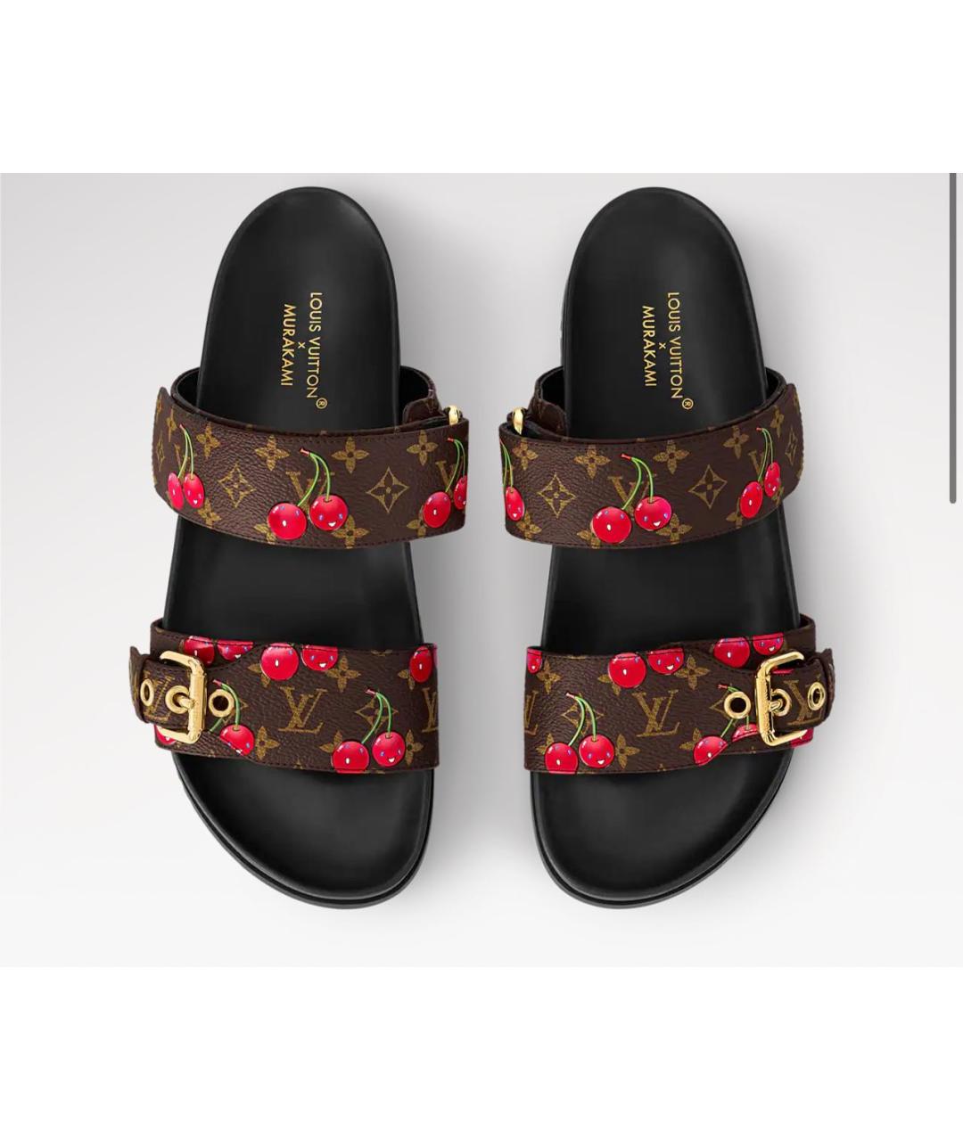 LOUIS VUITTON Коричневые сандалии, фото 3