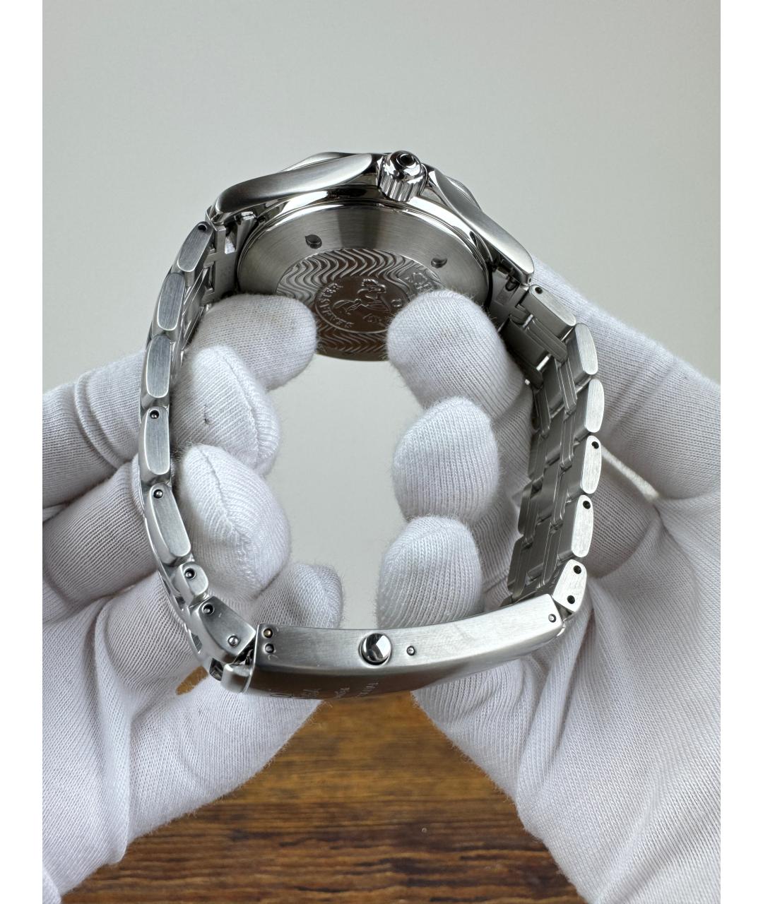OMEGA Черные часы, фото 6