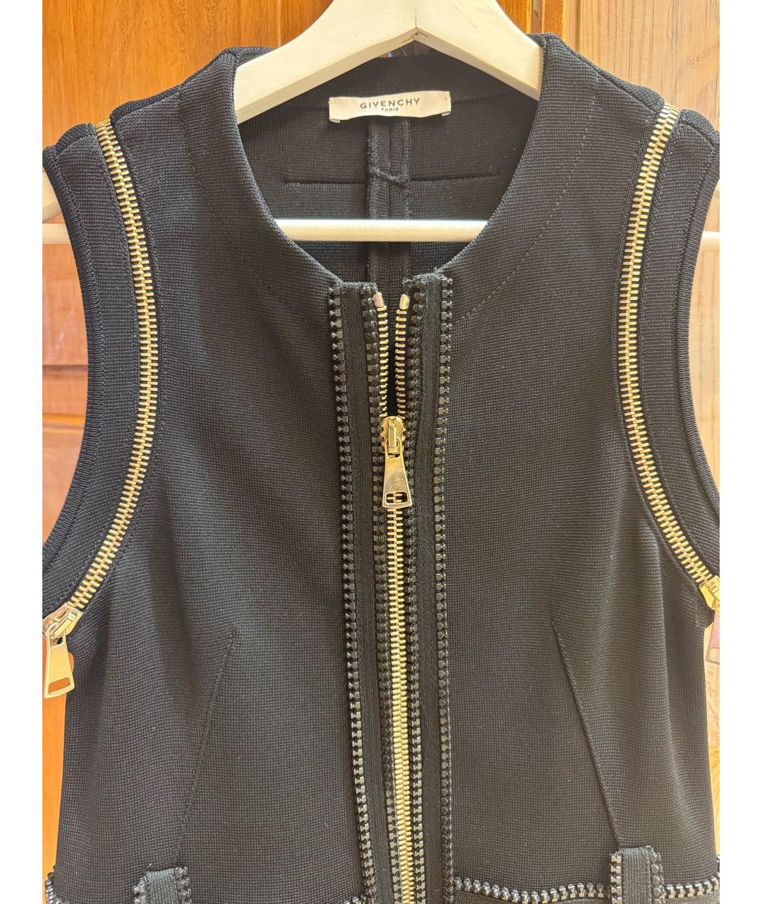GIVENCHY Черное вискозное коктейльное платье, фото 3