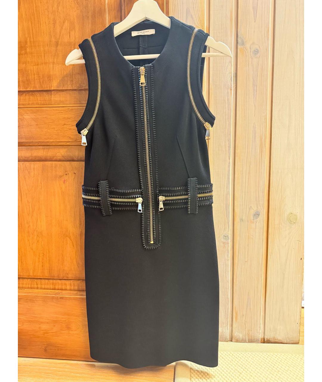 GIVENCHY Черное вискозное коктейльное платье, фото 5
