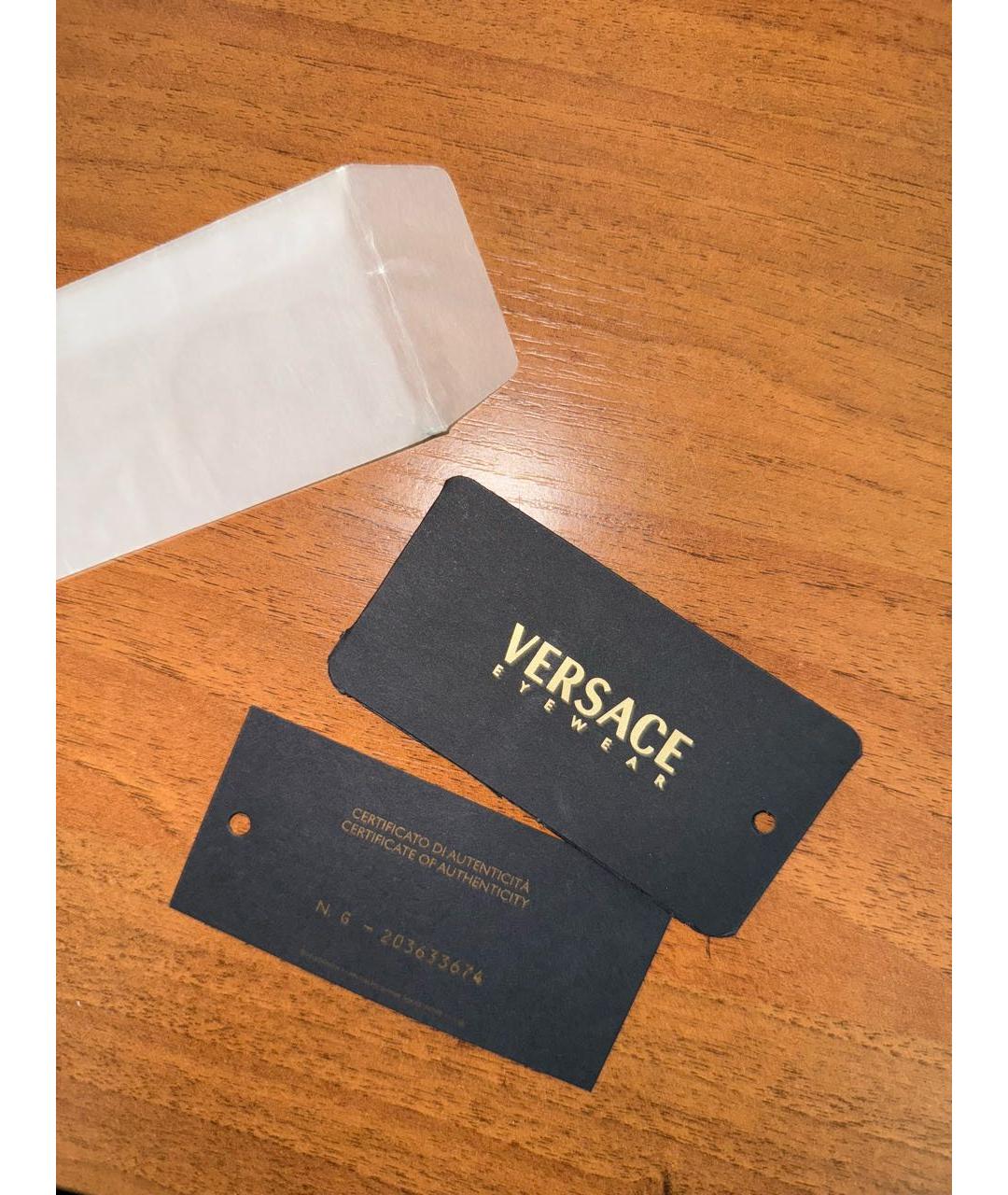 VERSACE Коричневые пластиковые солнцезащитные очки, фото 5
