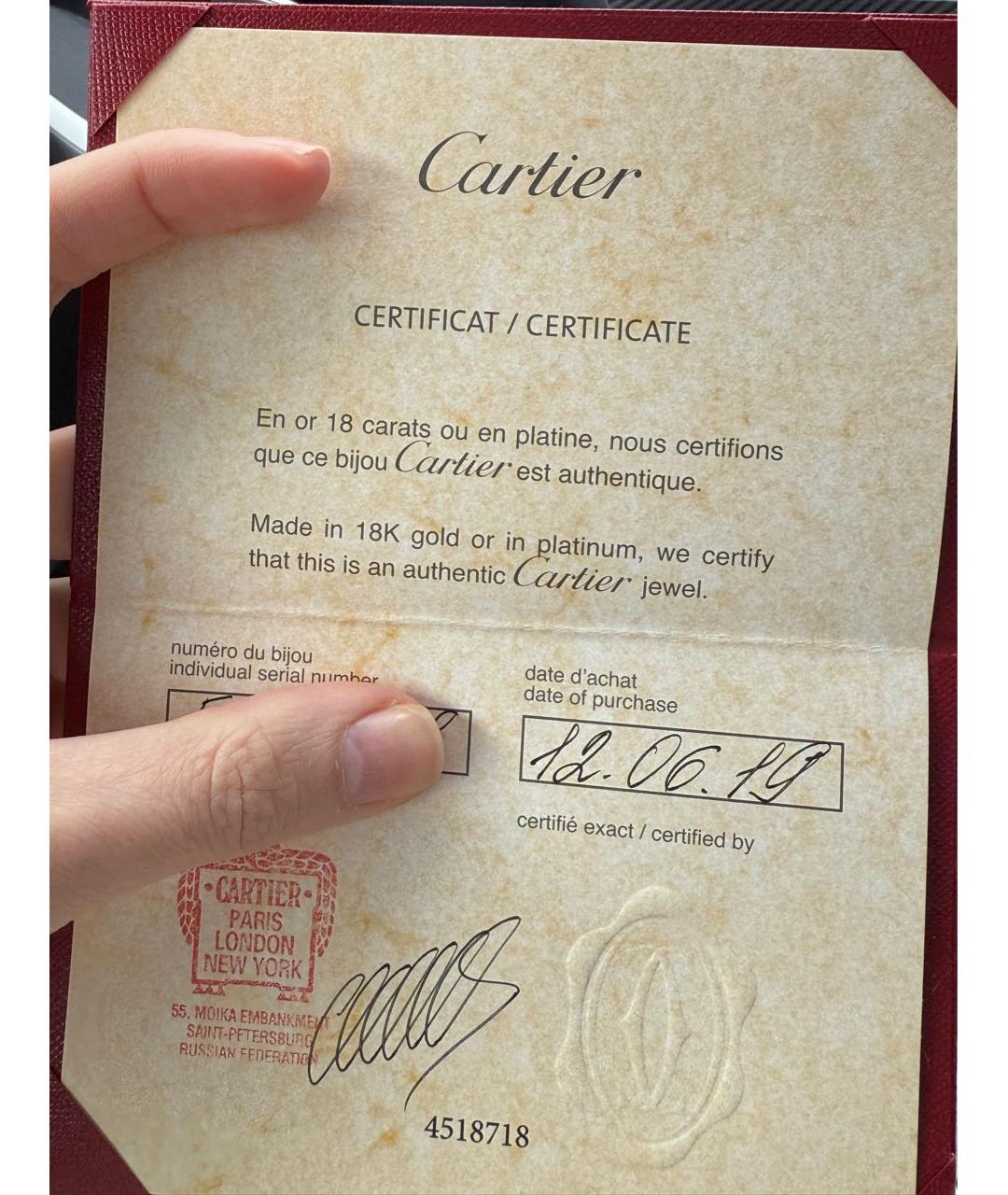 CARTIER Золотые серьги из розового золота, фото 4