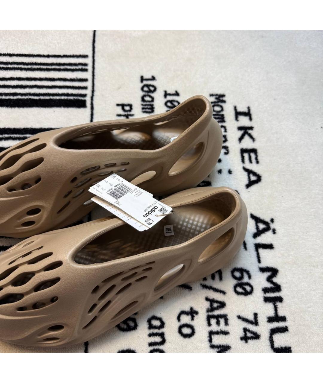 ADIDAS YEEZY Бежевые шлепанцы, фото 4
