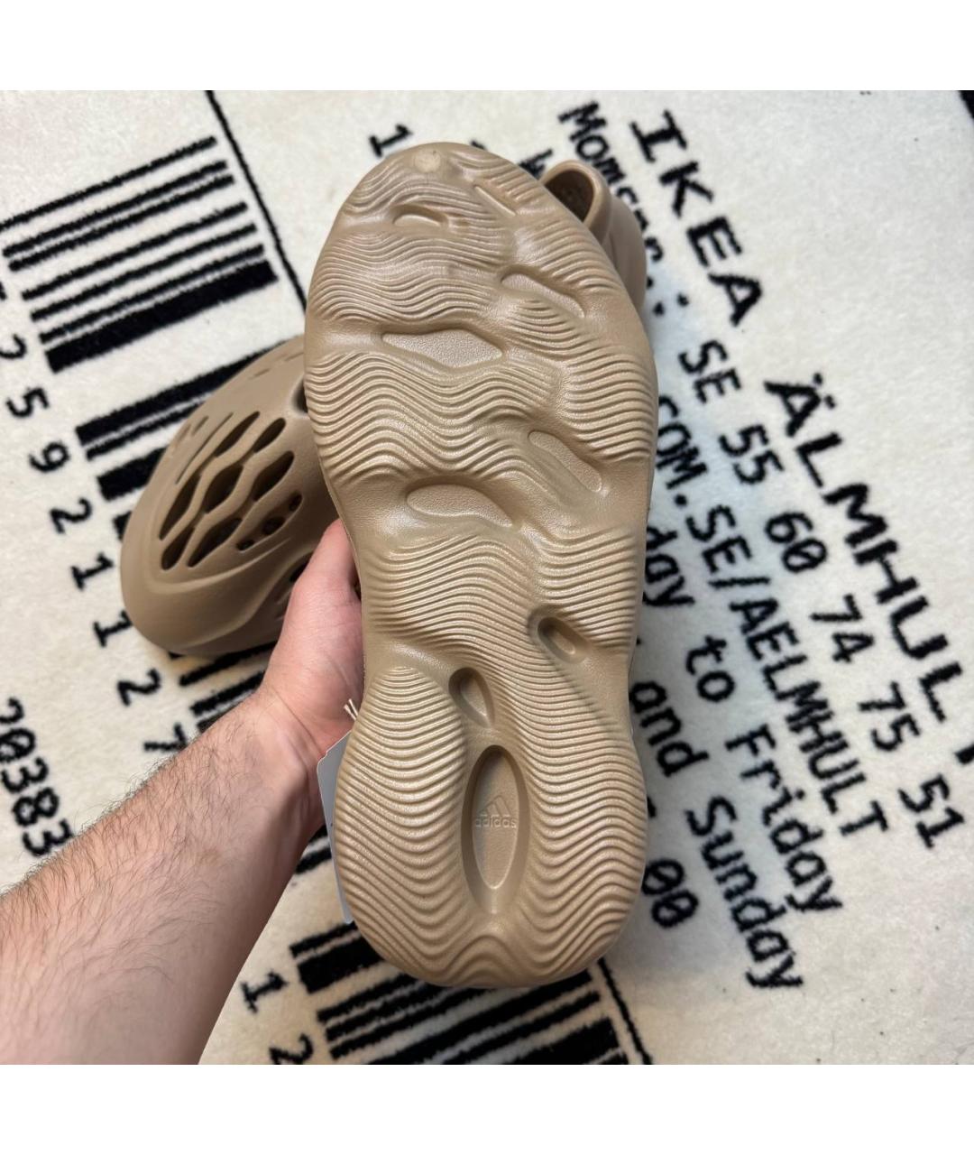 ADIDAS YEEZY Бежевые шлепанцы, фото 5