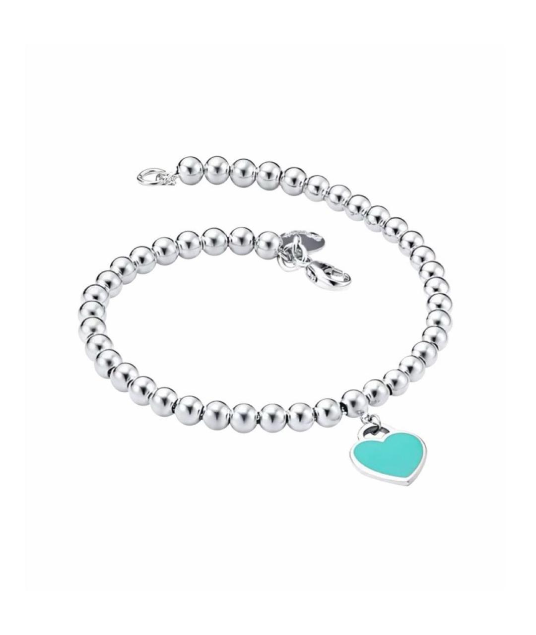 TIFFANY&CO Бирюзовый серебряный браслет, фото 1