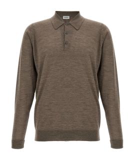 JOHN SMEDLEY Поло с длинным рукавом