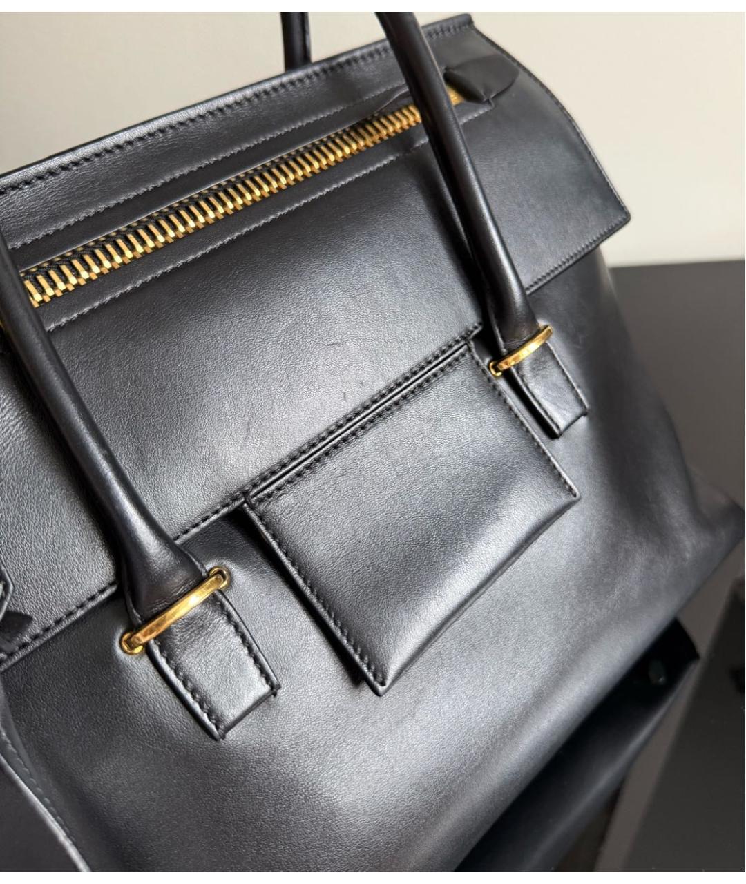 TOM FORD Черная кожаная сумка с короткими ручками, фото 7