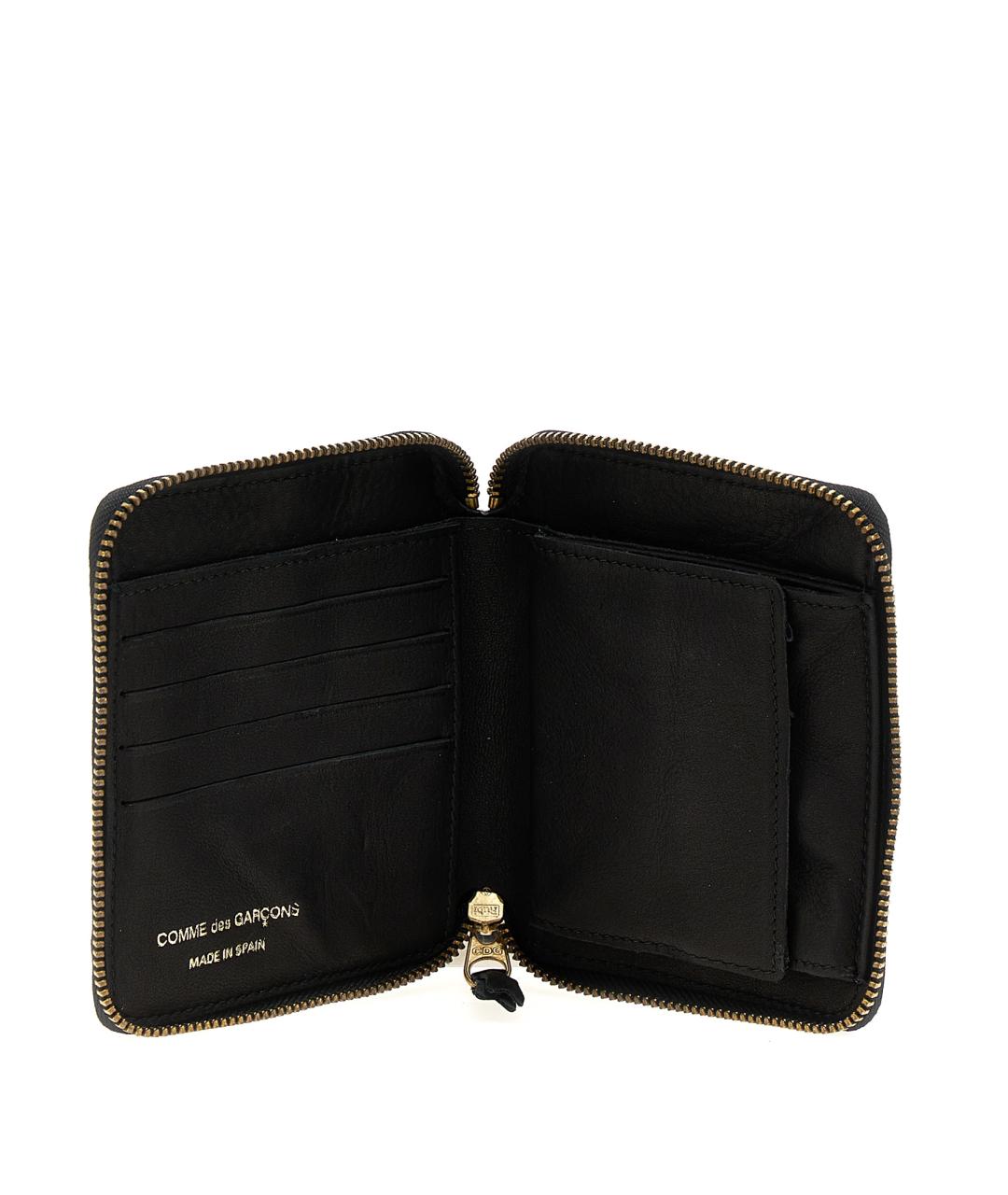 COMME DES GARÇONS WALLET Черный кожаный кошелек, фото 3