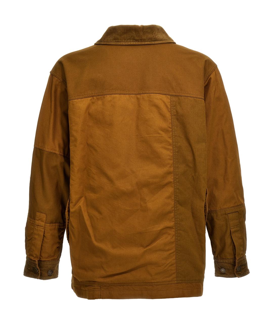 COMME DES GARÇONS HOMME PLUS Коричневая хлопковая куртка, фото 2