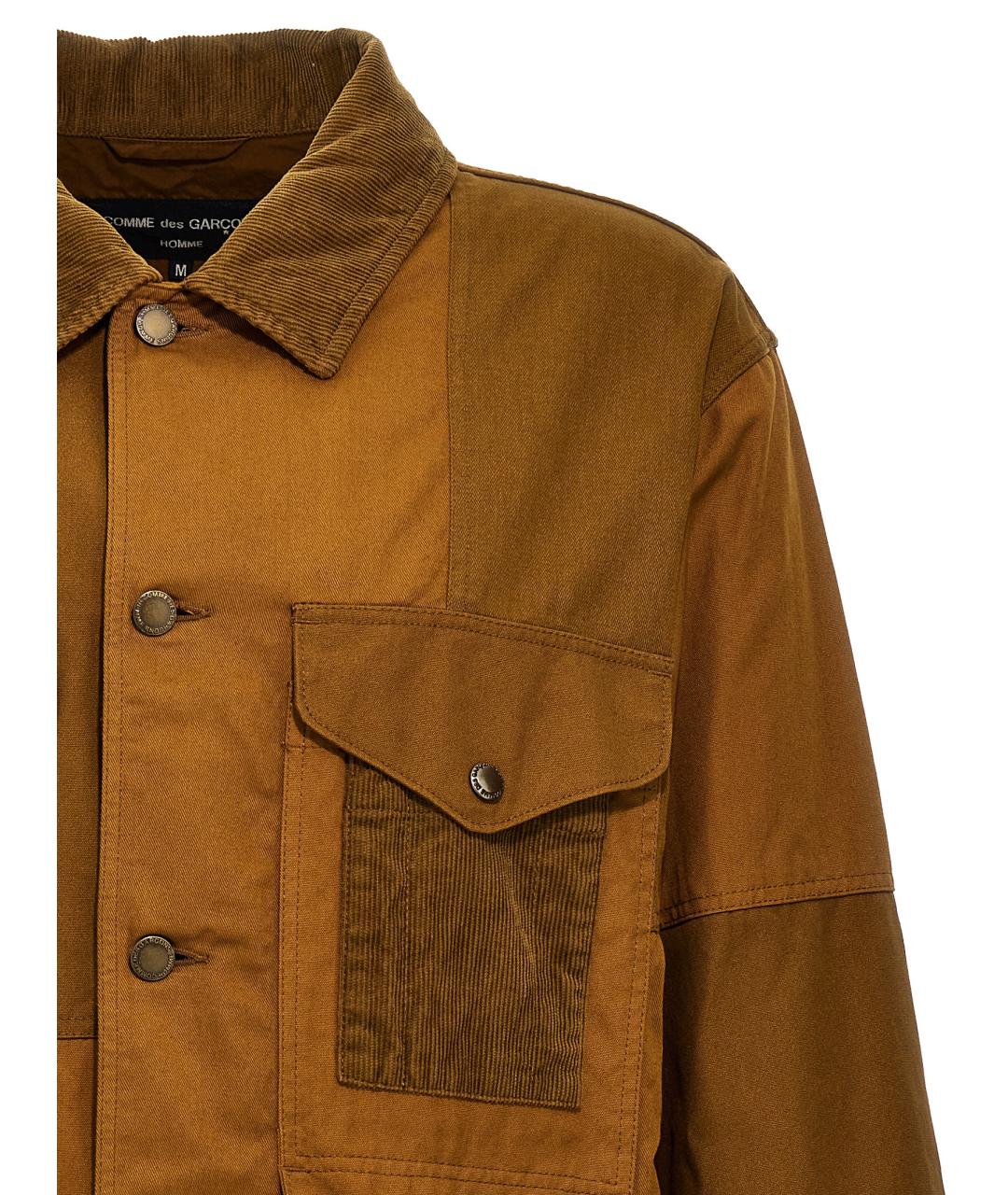 COMME DES GARÇONS HOMME PLUS Коричневая хлопковая куртка, фото 3