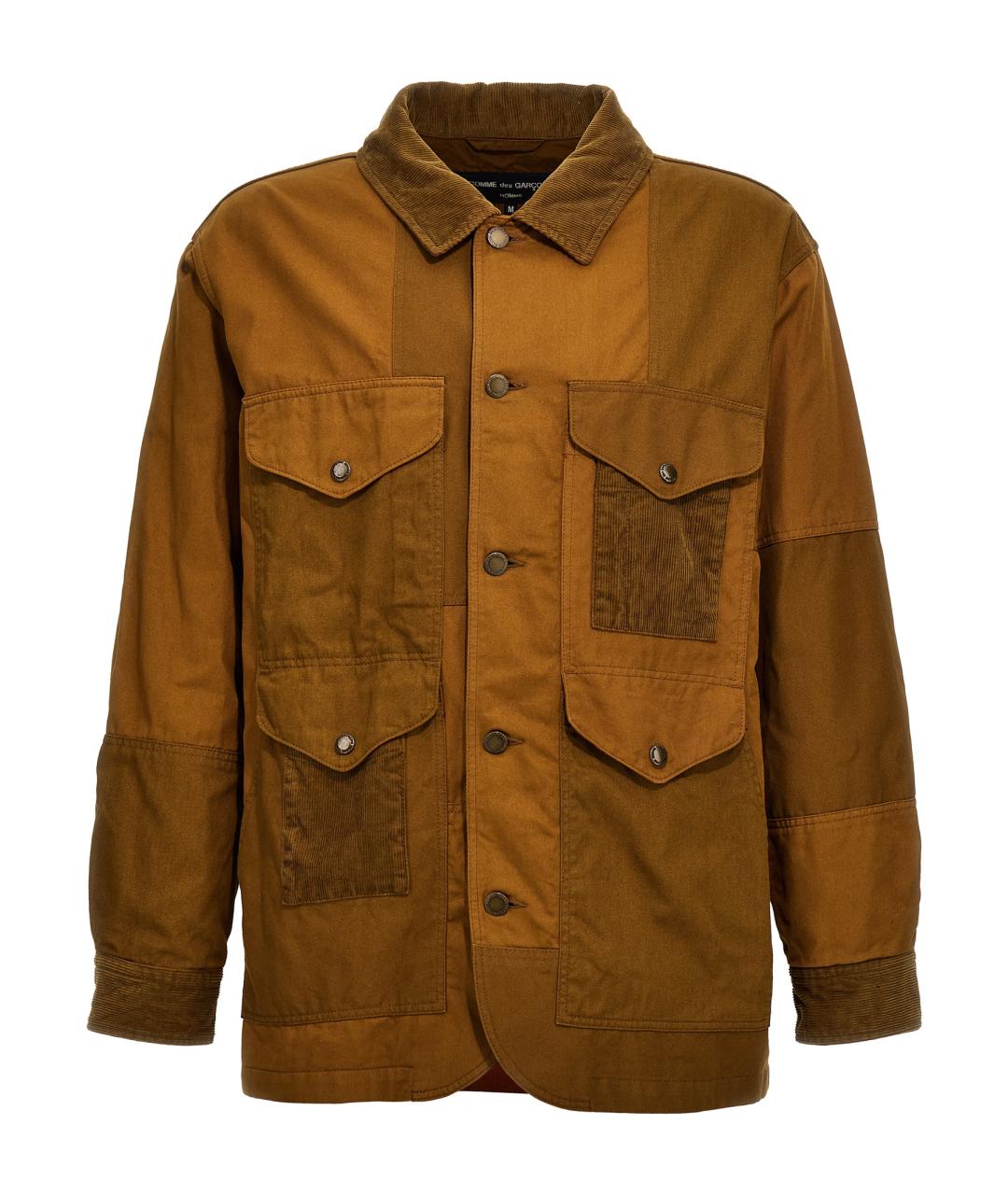 COMME DES GARÇONS HOMME PLUS Коричневая хлопковая куртка, фото 1