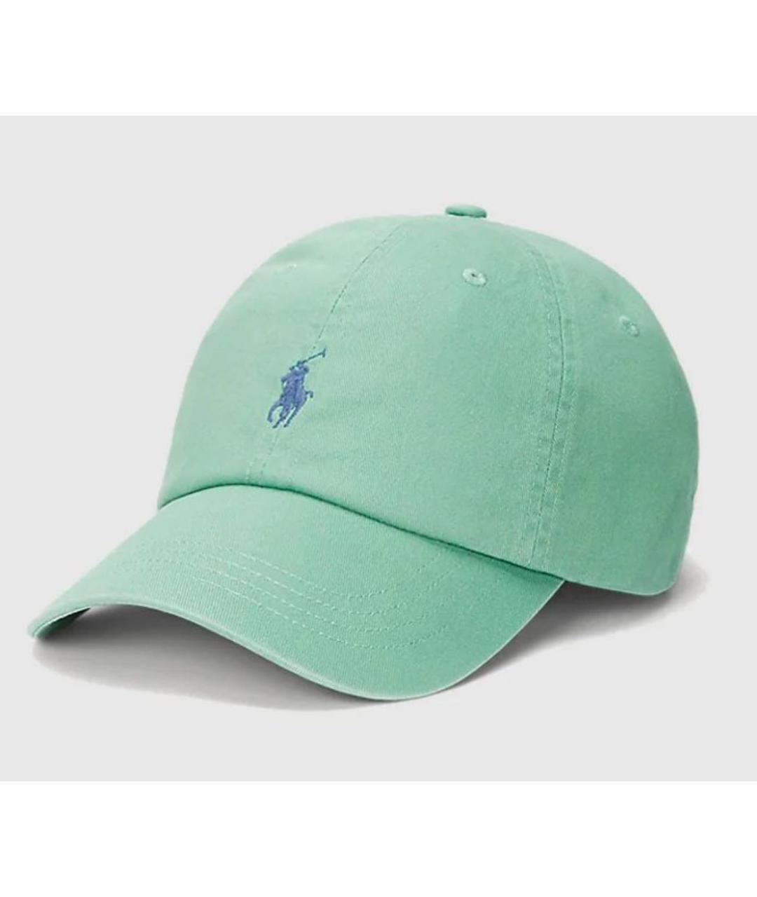 POLO RALPH LAUREN Салатовая хлопковая кепка/бейсболка, фото 3