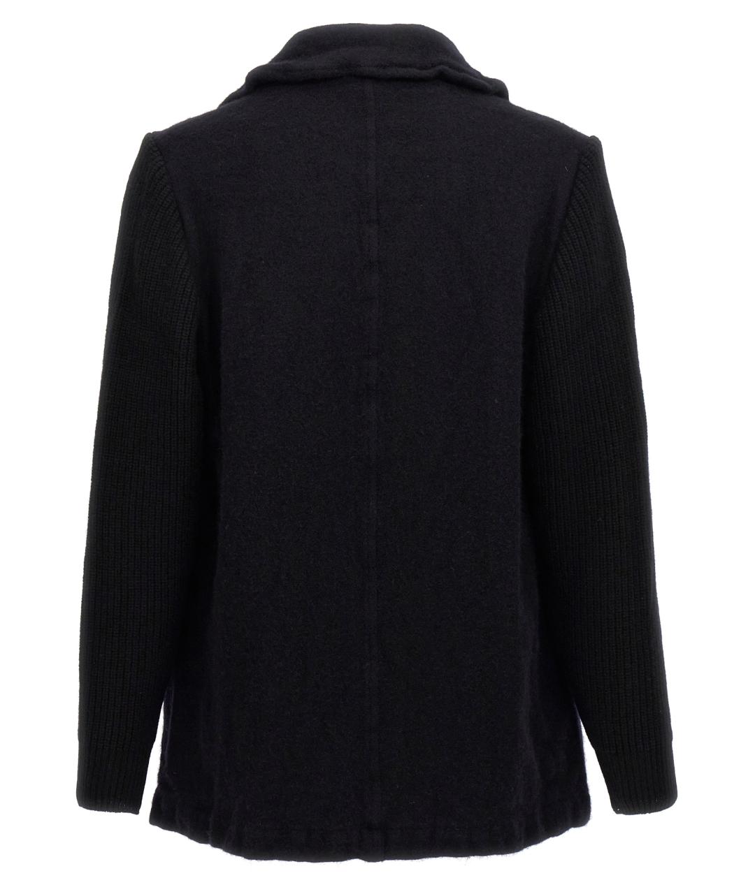COMME DES GARÇONS SHIRT Темно-синее шерстяное пальто, фото 2