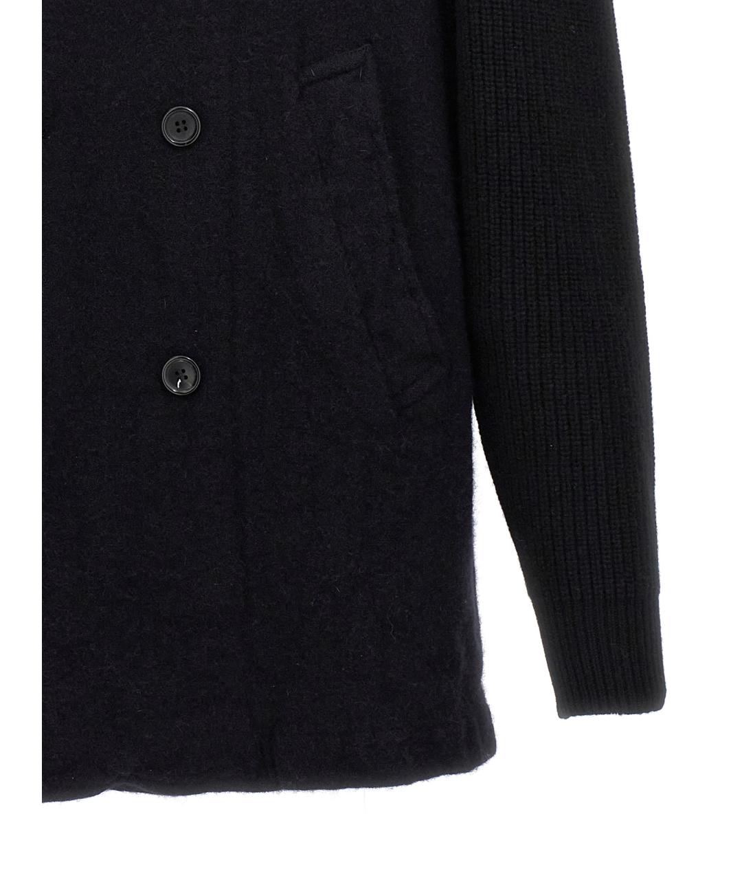 COMME DES GARÇONS SHIRT Темно-синее шерстяное пальто, фото 4
