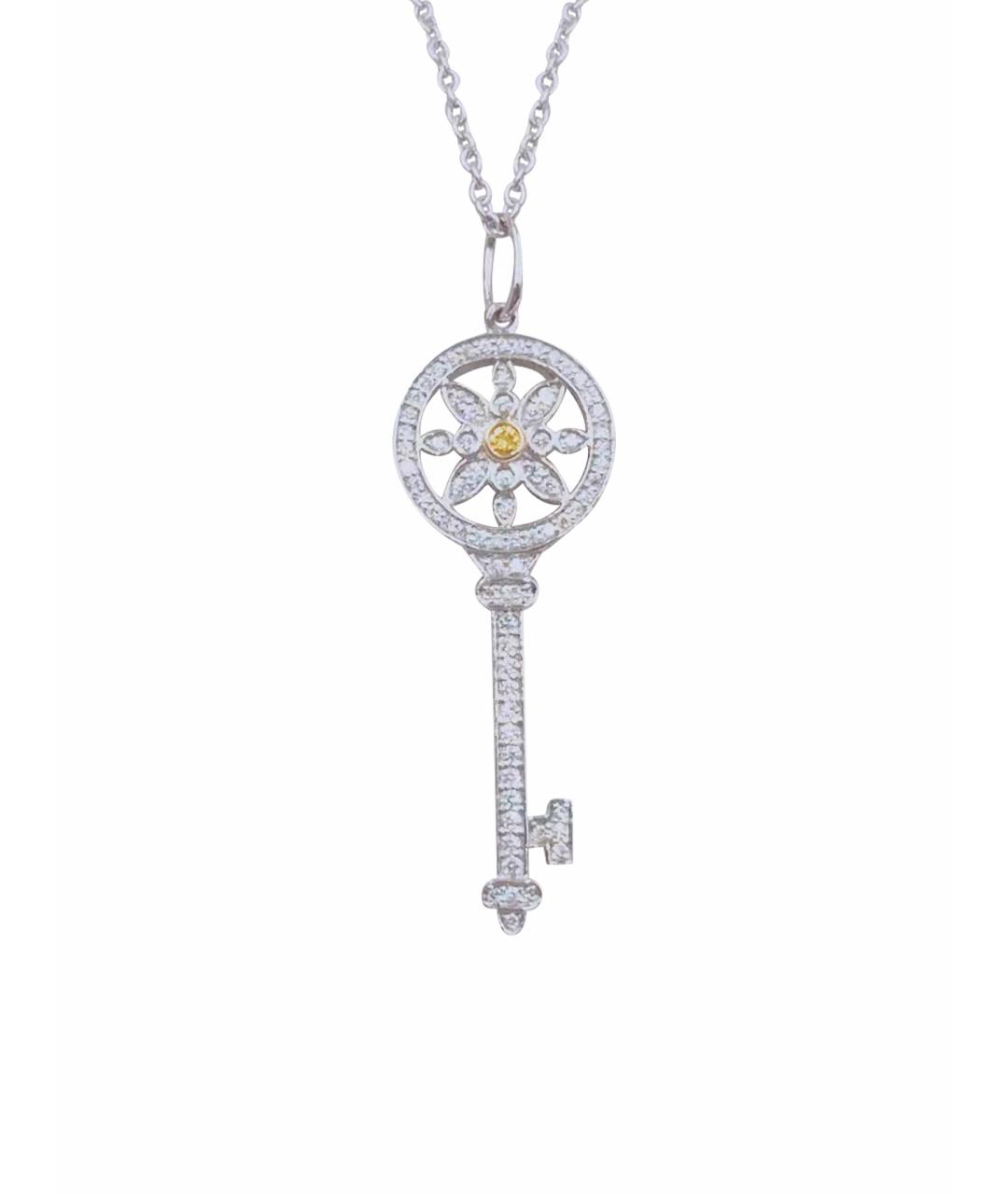 TIFFANY&CO Белое платиновое колье, фото 1