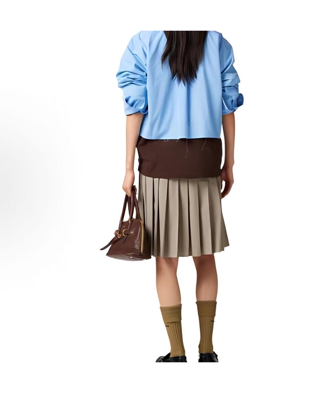 MIU MIU Голубая рубашка, фото 2