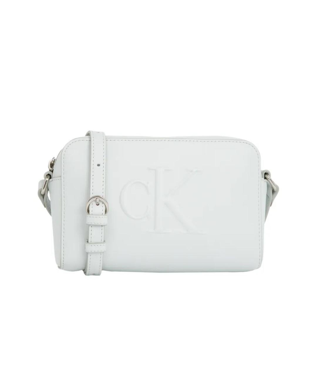CALVIN KLEIN Голубая сумка через плечо из искусственной кожи, фото 1