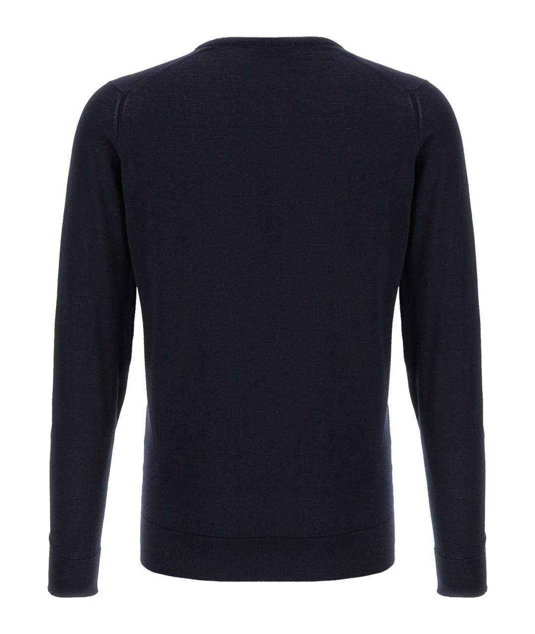 JOHN SMEDLEY Темно-синий джемпер / свитер, фото 2