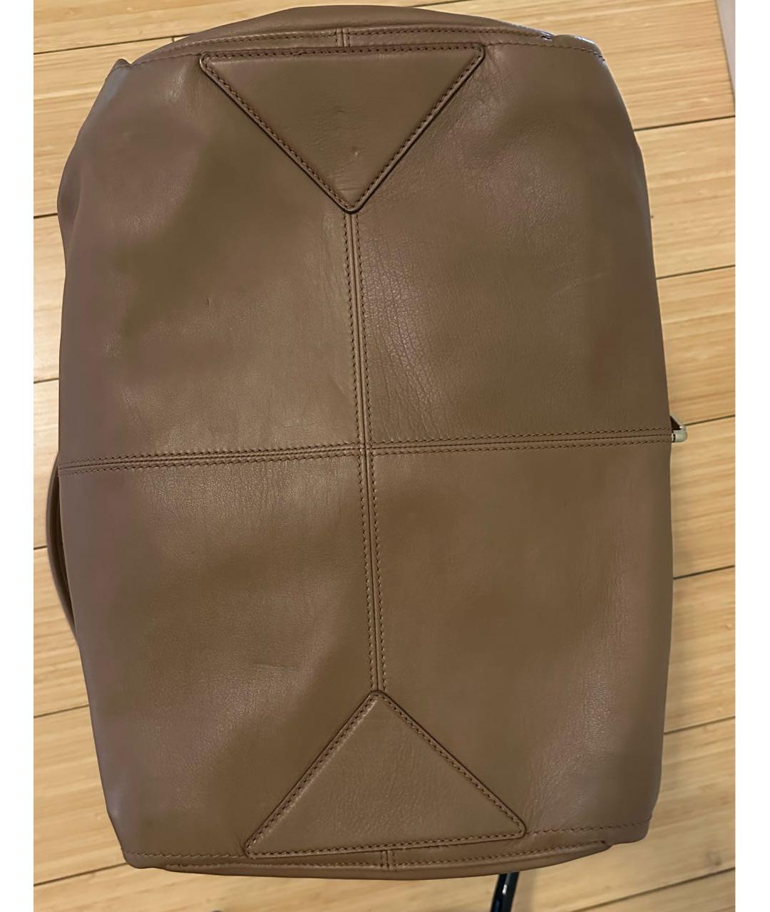 BALLY Бежевая кожаная дорожная/спортивная сумка, фото 3