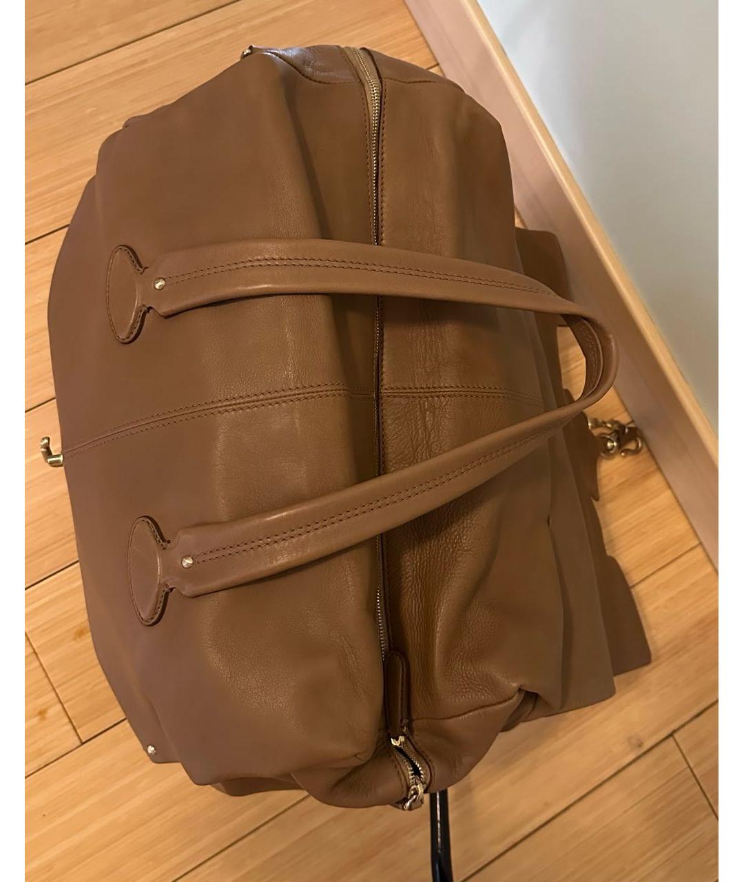 BALLY Бежевая кожаная дорожная/спортивная сумка, фото 2