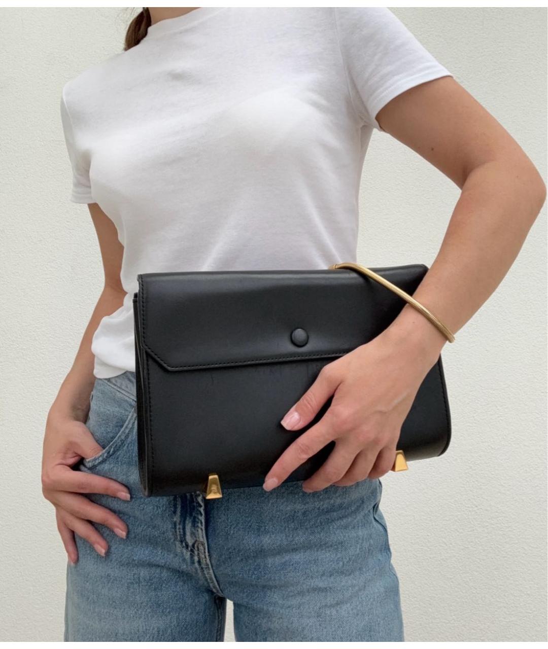 ALEXANDER WANG Черная кожаная сумка с короткими ручками, фото 4
