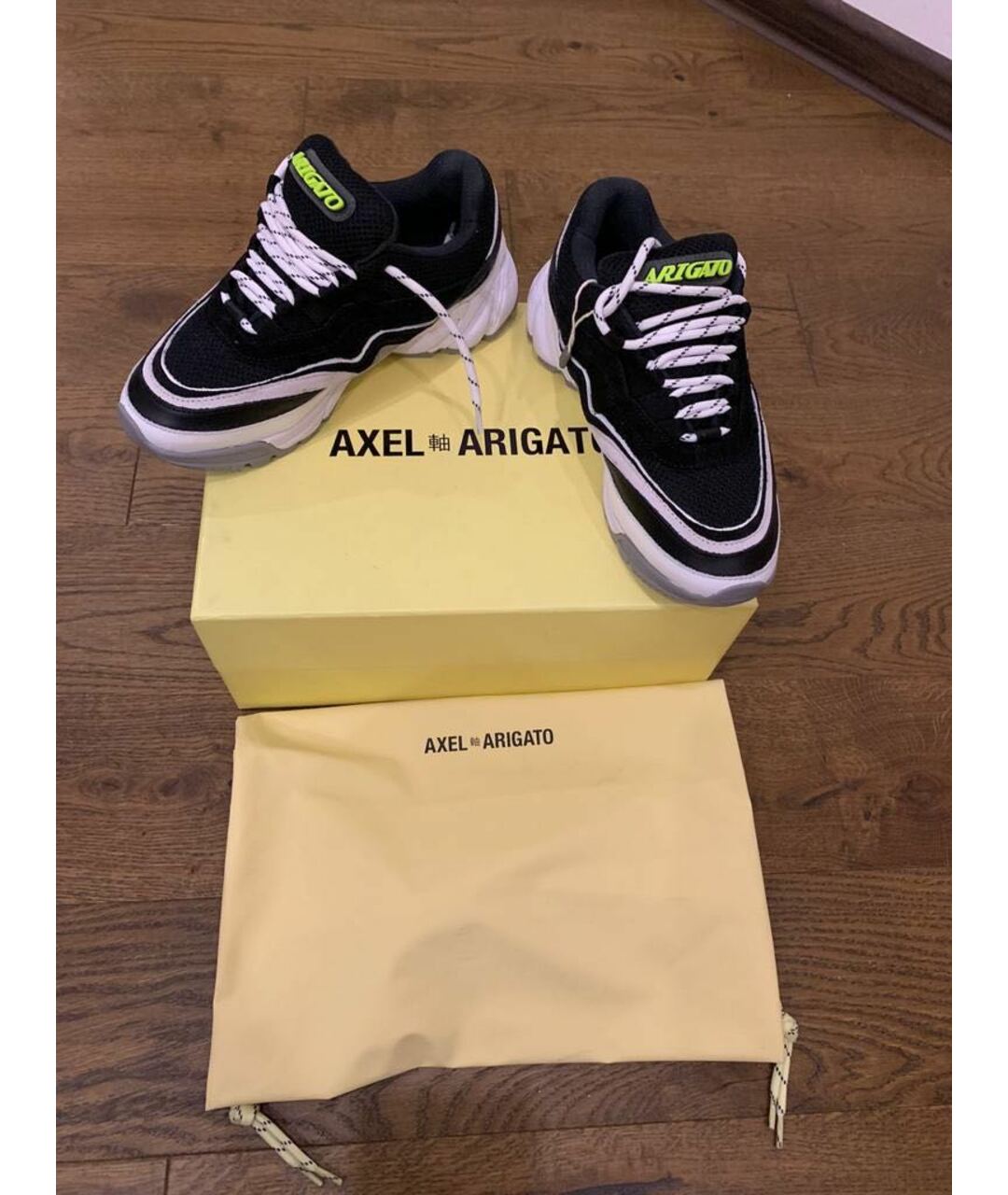 AXEL ARIGATO Черные кожаные кроссовки, фото 3