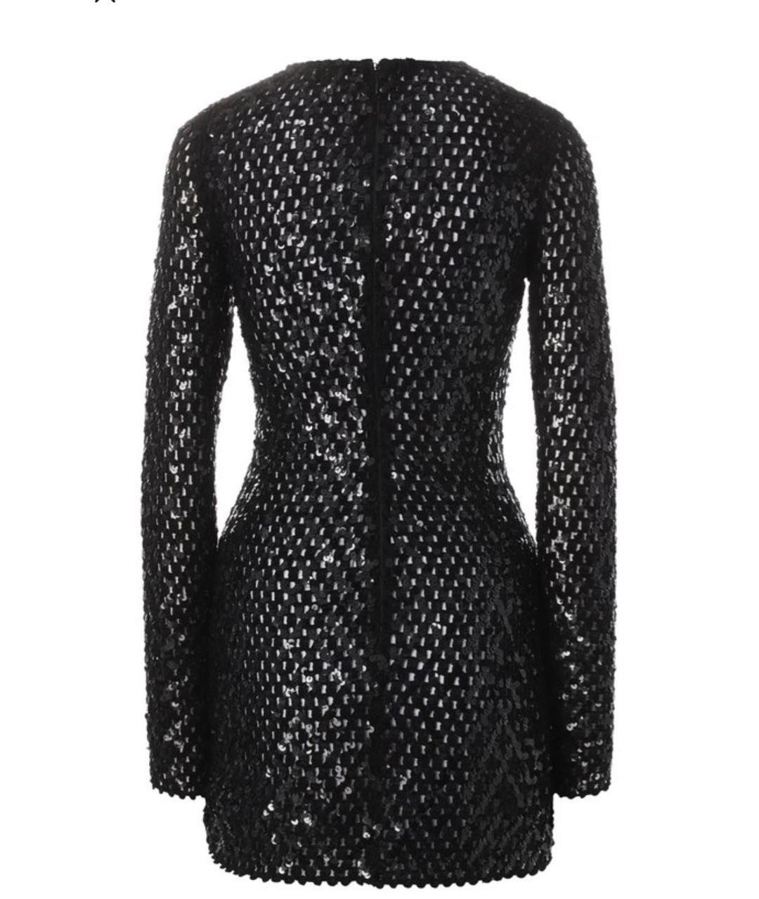 SAINT LAURENT Черное хлопковое вечернее платье, фото 2