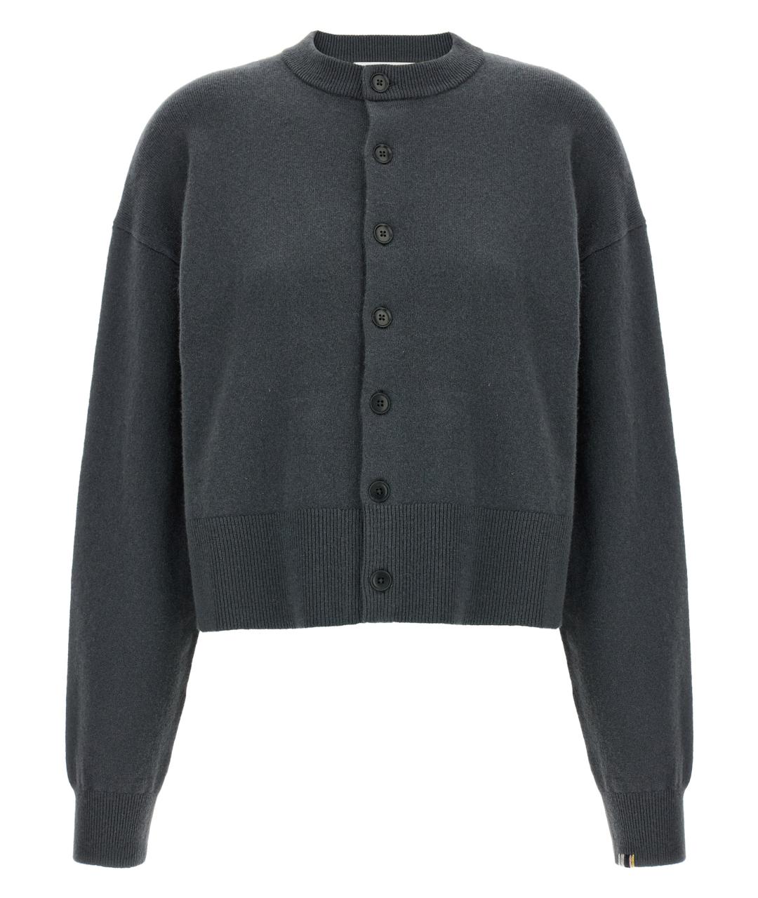 EXTREME CASHMERE Антрацитовый кашемировый кардиган, фото 1