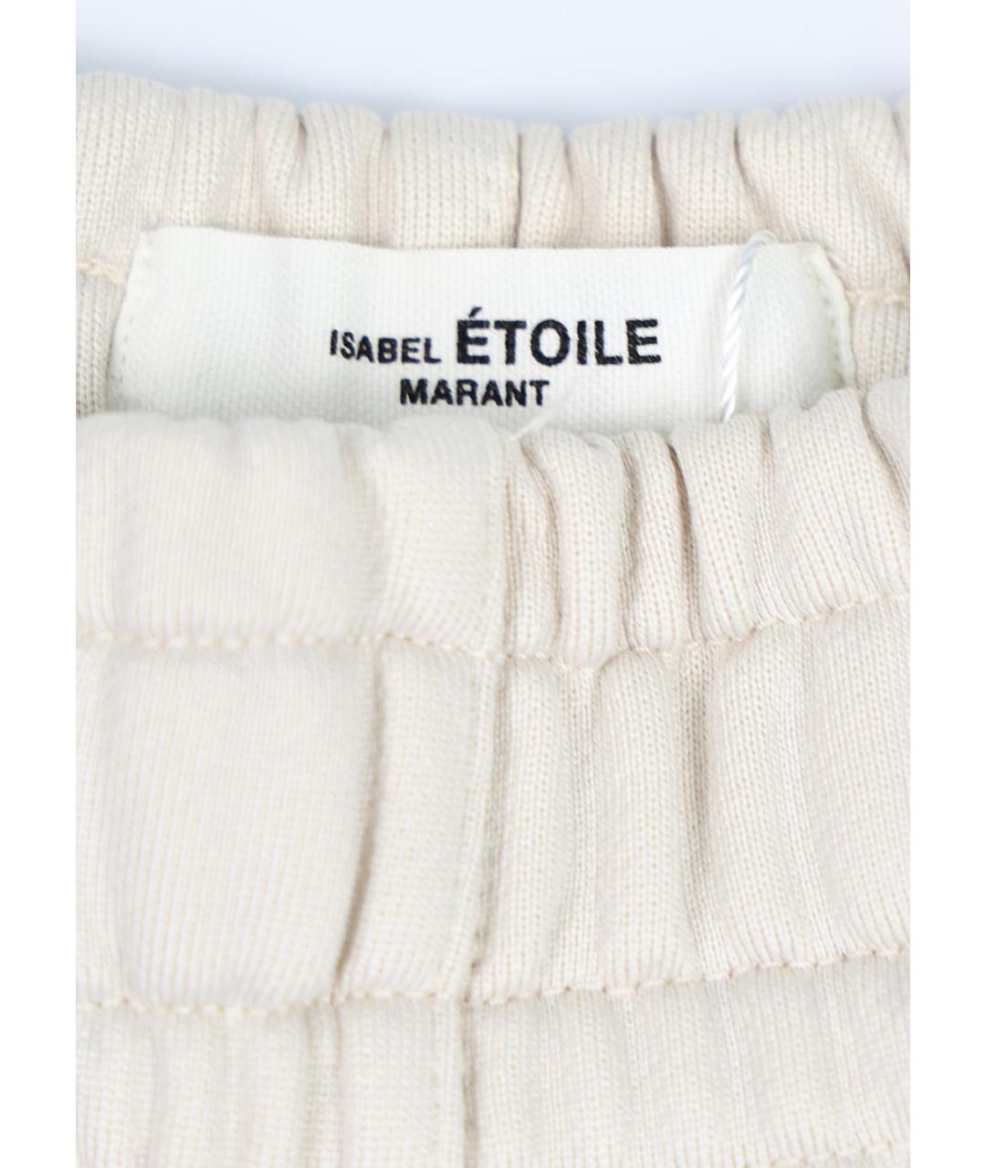 ISABEL MARANT Бежевые полиамидовые повседневные брюки, фото 3
