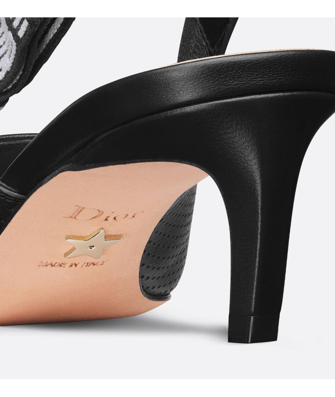 CHRISTIAN DIOR Черные кожаные туфли, фото 6