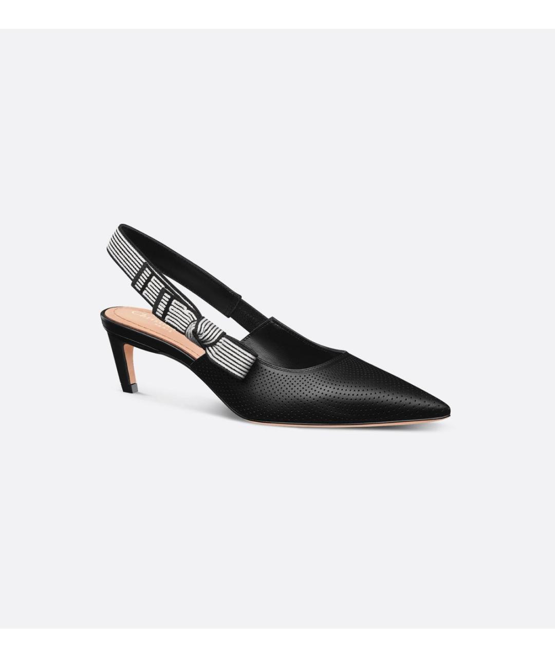 CHRISTIAN DIOR Черные кожаные туфли, фото 2