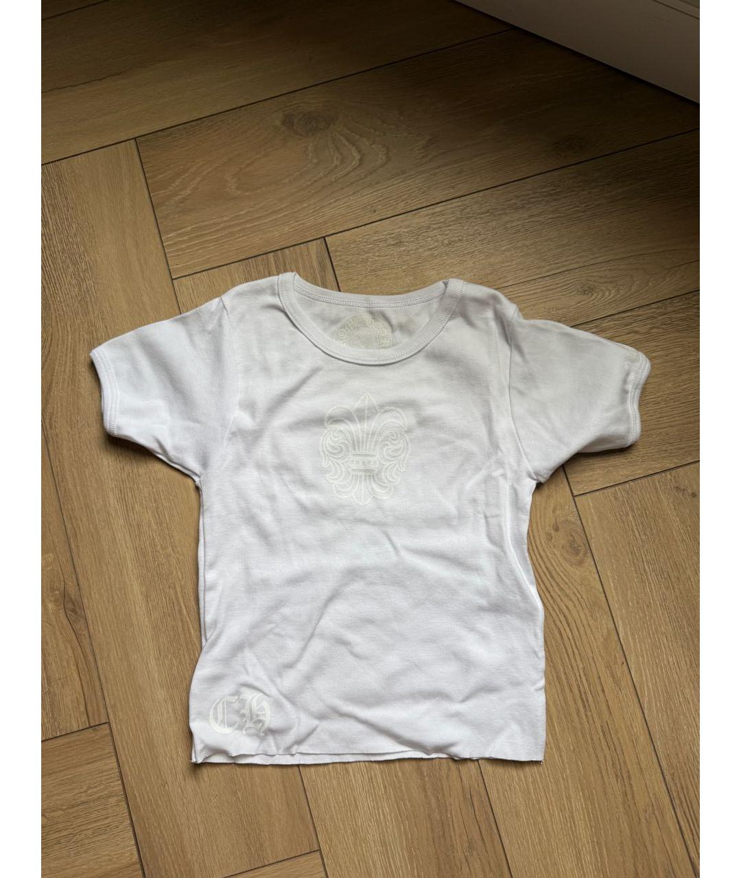 CHROME HEARTS Белая хлопковая футболка, фото 3